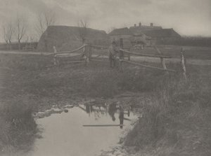 Een moerasboerderij,1886 (foto)