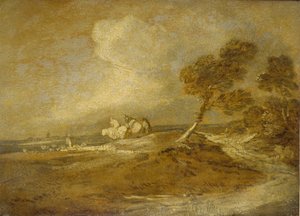 Een landschap met ruiters