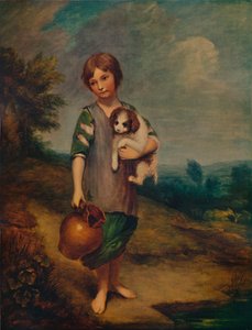 Cottage Meisje met Hond en Kruik, 1785, 1935