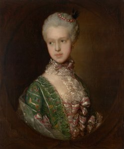 Elizabeth Wrottesley, later hertogin van Grafton door Thomas Gainsborough