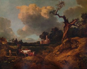 Elmsett Church, West Suffolk door Thomas Gainsborough