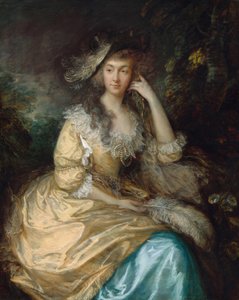 Frances Susanna, Lady de Dunstanville, ca. 1786 door Thomas Gainsborough
