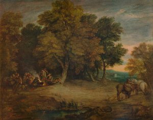 Zigeunerkamp: Zonsondergang, ca. 1758, 1935