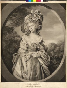 Lady Charlotte Sophia Sheffield door Thomas Gainsborough