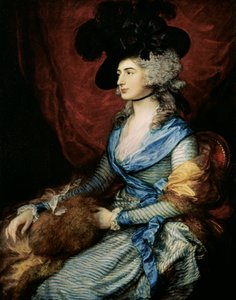 Mevrouw Sarah Siddons, de actrice (1755-1831), 1785 door Thomas Gainsborough