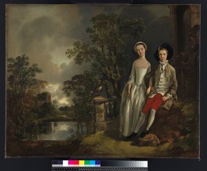 Portret van Heneage Lloyd en zijn zus, Lucy, c.1750