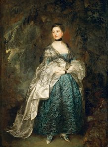 Portret van Lady Alston, Gertrude Durnford 1731-1807, 1760 door Thomas Gainsborough
