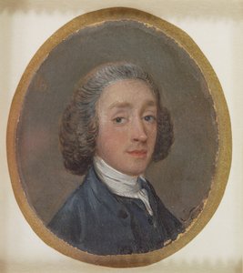 Portret van een Jonge Man met Gepoeierd Haar door Thomas Gainsborough