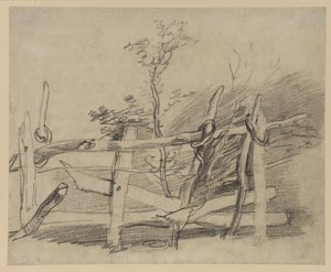 Studie van een Oude Hek door Thomas Gainsborough