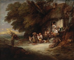 De Deur van het Huisje door Thomas Gainsborough