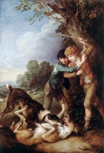Twee Herderjongens met Vechthonden door Thomas Gainsborough