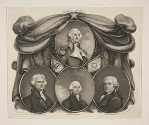 Thomas Jefferson, James Madison, John Adams door Thomas Gimbrede