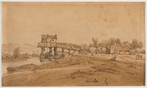 Een selectie van twintig van de meest pittoreske uitzichten in Parijs, 1802 door Thomas Girtin