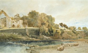Bolton Abbey, Yorkshire door Thomas Girtin