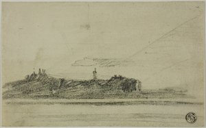 Kasteel aan de kust door Thomas Girtin