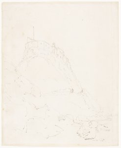 Kasteel Holy Island, Durham door Thomas Girtin