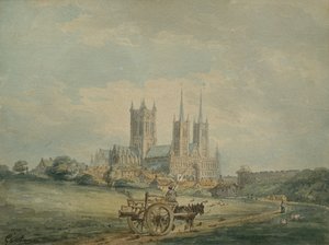 Kathedraal van Lincoln door Thomas Girtin