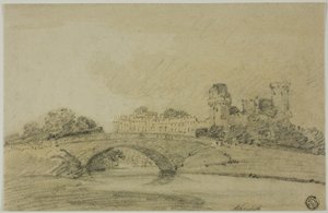 Kasteel van Warwick door Thomas Girtin