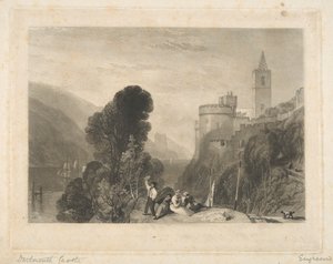 Dartmouth Kasteel, aan de Rivier Dart
