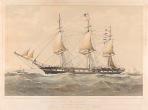 Clipper schip Essex 1100 ton door Thomas Goldsworth Dutton