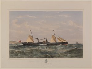 Glasgow en Belfast Koninklijke Post Stoomschip 
