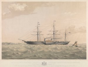 Het stoomschip 