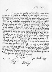 Brief van Thomas Gray over de uitgave van zijn dichtwerken, c1753, 1840 door Thomas Gray