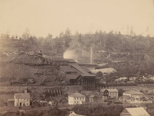 De breker van Eaton en Co., Archibald, Del.  Hudson Canal Co.,c. 1863-1865 (foto) door Thomas H. Johnson