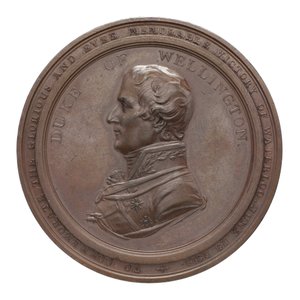 Medaille ter herdenking van Wellington en Blücher bij Waterloo, 1815