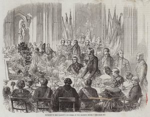 Banket voor de Ministers van Hare Majesteit in het Mansion House door Thomas Harrington Wilson