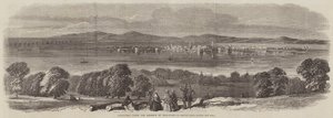 Kronstadt, vanuit de tuinen van Orenbaum door Thomas Harrington Wilson