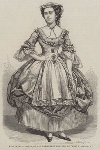 Miss Fanny Stirling, van het Haymarket Theatre, als Miss Hardcastle door Thomas Harrington Wilson