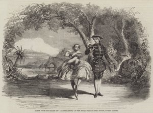 Scène uit het ballet van La Bresilienne, in het Royal Italian Opera House, Covent Garden door Thomas Harrington Wilson