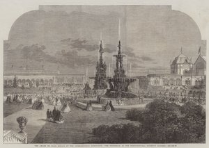 De toekenning van prijsmedailles op de Internationale Tentoonstelling, de processie in de tuinen van de Horticultural Society door Thomas Harrington Wilson