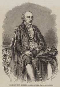 De zeer eerwaarde Richard Atkinson, burgemeester van Dublin