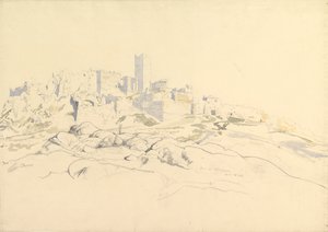 De Akropolis vanaf de Areopagus, Athene door Thomas Hartley Cromek