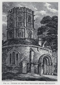 Kerk van het Heilig Graf (voor restauratie) door Thomas Hearne