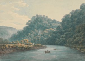 Goodrich Castle aan de Wye door Thomas Hearne