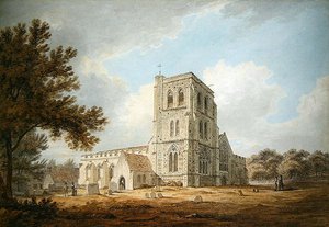 De parochiekerk van St. Martin, Herne, Kent door Thomas Hearne