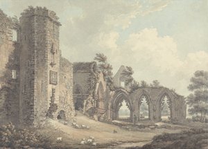 De ruïnes van het College van Lincluden, nabij Dumfries