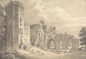 De Ruïnes van het College van Lincluden, nabij Dumfries door Thomas Hearne