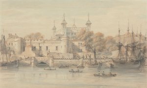 De Tower of London door Thomas Hearne
