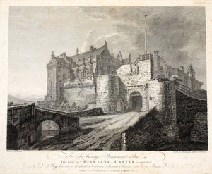 Uitzicht op Stirling Kasteel, gravure door William Byrne door Thomas Hearne