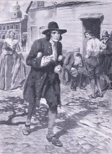 Binnenkomst in de stad van de liefde van Brotherley, illustratie uit Cassell