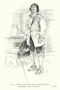 Illustratie voor Een sentimentele reis door Laurence Sterne (litho) door Thomas Heath Robinson