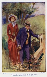 Illustratie voor Goede Vrouwen door Louisa M Alcott (kleurenlitho)