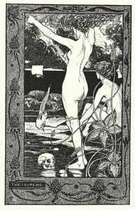 The Sirens (litho) door Thomas Heath Robinson