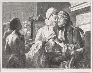 Schandaal, uit Illustrated London News, 15 februari 1851 door Thomas Heaviside