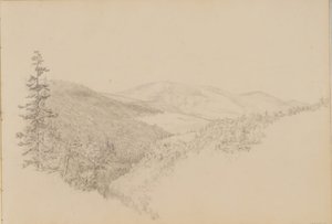 Kauterskill Clove uit Schetsboek van Landschap- en Dieronderwerpen, ca. 1860-64
