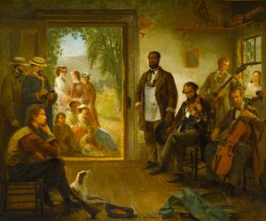 De muzikale, kapperszaak, Trenton Falls, New York